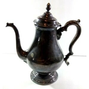 Vintage 1847 Roger Bros REMEMBRANCE Silverplated Coffee Pot 9801-Has Some Damage